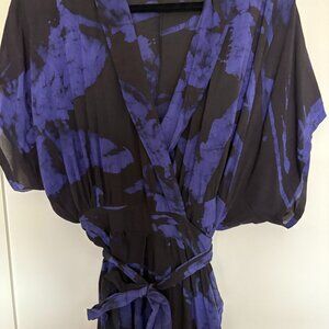 OSEI DURO SAMPA DRESS..HAND DYED in GHANA...L...EXCELLENT CONDITION...WORN ONCE